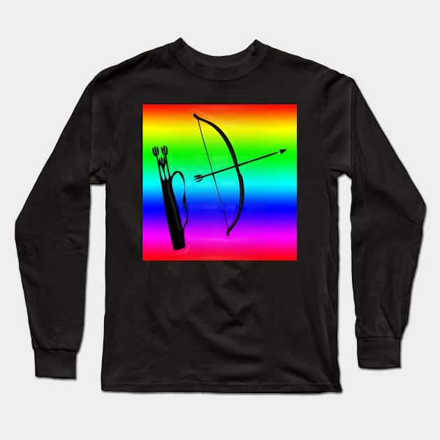 Western Era - Bow and Arrow Long Sleeve T-Shirt by The Black Panther